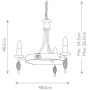Elstead Lighting Belfry lampa wisząca 3x60 W czarna BY3-BLACK zdj.2