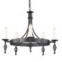Elstead Lighting Belfry lampa wisząca 5x60 W czarna BY5-BLACK zdj.1