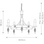 Elstead Lighting Belfry lampa wisząca 5x60 W czarna BY5-BLACK zdj.2