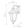 Elstead Lighting Chicago kinkiet zewnętrzny 1x60 W teksturowana czerń CC2-S-BK zdj.2