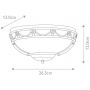 Elstead Lighting Carisbrooke kinkiet 1x60 W czarny CB-WU-BLACK zdj.2