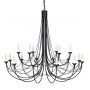 Elstead Lighting Carisbrooke lampa wisząca 18x60 W czarna CB18-BLACK zdj.1