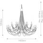 Elstead Lighting Carisbrooke lampa wisząca 18x60 W czarna CB18-BLACK zdj.2