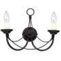 Elstead Lighting Carisbrooke kinkiet 2x60 W czarny CB2-BLACK zdj.1