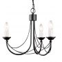Elstead Lighting Carisbrooke lampa wisząca 3x60 W czarna CB3-BLACK zdj.1