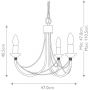 Elstead Lighting Carisbrooke lampa wisząca 3x60 W czarna CB3-BLACK zdj.2