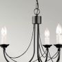 Elstead Lighting Carisbrooke lampa wisząca 3x60 W czarna CB3-BLACK zdj.3