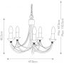 Elstead Lighting Carisbrooke lampa wisząca 5x60 W czarna CB5-BLACK zdj.2