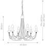 Elstead Lighting Carisbrooke lampa wisząca 6x60 W czarna CB6-BLACK zdj.2
