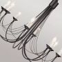 Elstead Lighting Carisbrooke lampa wisząca 8x60 W czarna CB8-BLACK zdj.5