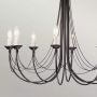 Elstead Lighting Carisbrooke lampa wisząca 8x60 W czarna CB8-BLACK zdj.6
