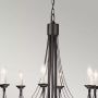 Elstead Lighting Carisbrooke lampa wisząca 8x60 W czarna CB8-BLACK zdj.7