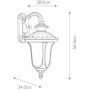 Elstead Lighting Chicago kinkiet zewnętrzny 1x60 W teksturowana czerń CC2-M-BK zdj.2