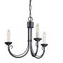 Elstead Lighting Chartwell lampa wisząca 3x60 W czarna CH3-BLACK zdj.1