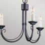Elstead Lighting Chartwell lampa wisząca 3x60 W czarna CH3-BLACK zdj.4