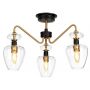 Elstead Lighting Armand lampa podsufitowa 3x40 W czarna-postarzany mosiądz DL-ARMAND-SF3-AB zdj.1