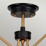 Elstead Lighting Armand lampa podsufitowa 3x40 W czarna-postarzany mosiądz DL-ARMAND-SF3-AB zdj.4