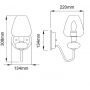 Elstead Lighting Armand kinkiet 1x40 W czarny-mosiądz DL-ARMAND1-AB zdj.2