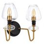 Elstead Lighting Armand kinkiet 2x40 W czarny-postarzany mosiądz DL-ARMAND2-AB zdj.4
