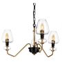 Elstead Lighting Armand lampa wisząca 3x40 W czarna-postarzany mosiądz DL-ARMAND3-AB zdj.3
