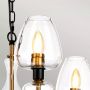 Elstead Lighting Armand lampa wisząca 3x40 W czarna-postarzany mosiądz DL-ARMAND3-AB zdj.4