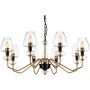 Elstead Lighting Armand lampa wisząca 8x40 W czarna-postarzany mosiądz DL-ARMAND8-AB zdj.3