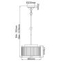 Elstead Lighting Corona lampa wisząca 2x60 W ciemno brązowy/postarzany mosiądz DL-CORONA-2P-BAB zdj.2