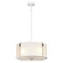Elstead Lighting Corona lampa wisząca 3x60 W polerowany nikiel, satynowa biel DL-CORONA-3P-WPN zdj.1
