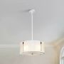 Elstead Lighting Corona lampa wisząca 3x60 W polerowany nikiel, satynowa biel DL-CORONA-3P-WPN zdj.3