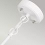Elstead Lighting Corona lampa wisząca 3x60 W polerowany nikiel, satynowa biel DL-CORONA-3P-WPN zdj.5