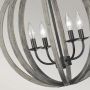 Elstead Lighting Allier lampa wisząca 4x60 W antyczne żelazo, postarzane drewno FE-ALLIER-4P-WW zdj.8