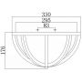 Elstead Lighting Allier plafon 2x60 W antyczne żelazo/postarzane drewno FE-ALLIER-F-WW zdj.2