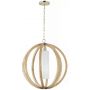 Elstead Lighting Allier lampa wisząca 1x60 W drewno FE-ALLIER-P-L-LW zdj.1