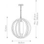 Elstead Lighting Allier lampa wisząca 1x60 W drewno FE-ALLIER-P-L-LW zdj.2
