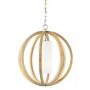 Elstead Lighting Allier lampa wisząca 1x60 W drewno FE-ALLIER-P-S-LW zdj.3