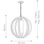Elstead Lighting Allier lampa wisząca 1x60 W drewno FE-ALLIER-P-S-LW zdj.2