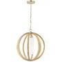 Elstead Lighting Allier lampa wisząca 1x60 W drewno FE-ALLIER-P-S-LW zdj.1