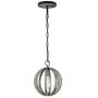 Elstead Lighting Allier lampa wisząca 1x60 W antyczne żelazo, postarzane drewno FE-ALLIER-P-WW zdj.1