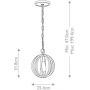 Elstead Lighting Allier lampa wisząca 1x60 W antyczne żelazo, postarzane drewno FE-ALLIER-P-WW zdj.2