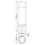 Elstead Lighting Amalia kinkiet 1x3 W polerowany chrom FE-AMALIA1-LBATH zdj.2