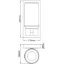 Elstead Lighting Amalia kinkiet 1x3 W polerowany chrom FE-AMALIA1-SBATH zdj.2