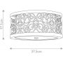 Elstead Lighting Arabesque plafon 2x40 W srebrna patyna FE-ARABESQUE-F zdj.2
