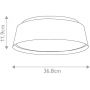 Elstead Lighting Asher plafon 3x40 W czarny-złoty FE-ASHER-3F-MB zdj.2
