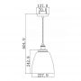 Elstead Lighting Baskin lampa wisząca 1x60 W mosiądz FE-BASKIN-P-B-BR zdj.2