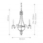 Elstead Lighting Bellini lampa wisząca 4x60 W brązowa FE-BELLINI4 zdj.2