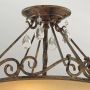 Elstead Lighting Chateau lampa podsufitowa 2x60 W brązowa FE-CHATEAU-SF zdj.5