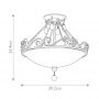 Elstead Lighting Chateau lampa podsufitowa 2x60 W brązowa FE-CHATEAU-SF zdj.2