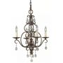 Elstead Lighting Chateau lampa podsufitowa 4x60 W brązowa FE-CHATEAU4 zdj.1