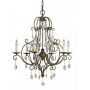 Elstead Lighting Chateau lampa wisząca 6x60 W brązowa FE-CHATEAU6 zdj.1