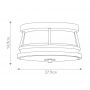 Elstead Lighting Chelsea Harbor plafon zewnętrzny 2x60 W szara FE-CHELSEAHBR-F zdj.2